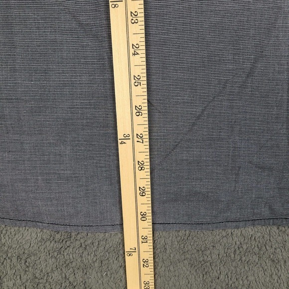 At Collins Shirt Men's Large Gray Striped Embroidered Floral Long Sleeve - Picture 10 of 10